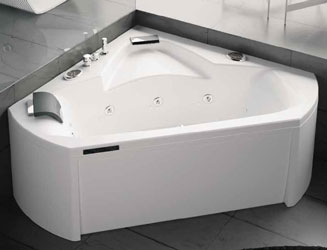 Baignoire d'angle balnéo Kinedo Pure Design 140X140 Bien-être