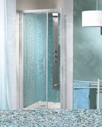 PORTE DOUCHE PIVOTANTE MADRAS 87 - 91 cm PA692CTNE CHROME