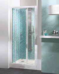 PORTE DOUCHE PLIANTE SUMBA 77 - 81 cm PA681BTNE BLANC