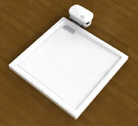 RECEVEUR DOUCHE KINEMATIC EXT 100X80X5.3CM KINEDO RD592