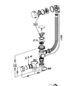 VENTE: Vidage bain automatique à cable V007