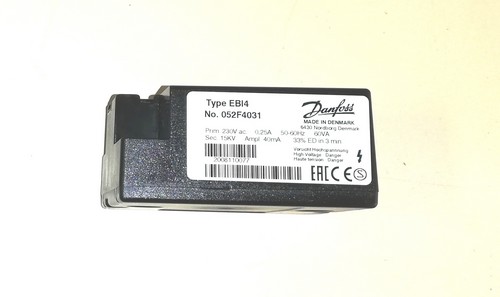 VENTE: TRANSFORMATEUR DANFOSS TYPE EBI4 052F4031 POUR BRULEURS DOMUSA / CALIDEAL FIDELIA CQUE000159
