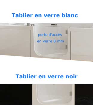 Tablier verre pour baignoire